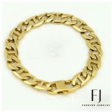 Golden Curb Link Bracelet