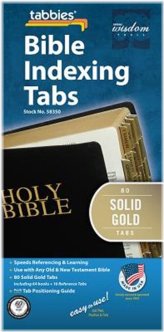 Vintage Gold Bible Index Tabs