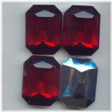 Ruby Octagon Faceted Gems Set