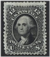 Vintage Black Washington Stamp