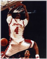Rebel Run: Larry Johnson Vintage Sports Photo