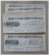 Vintage Railroad Bank Checks