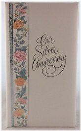 Floral Silver Anniversary Memories Album