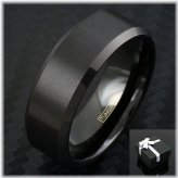 Midnight Brush Wedding Band