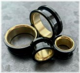 Eclipse Gold Inlay Screw Fit Ear Plugs