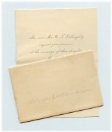 Willoughby Family Wedding Invite - Macon, Illinois (1899)