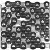 Jet Silver & Black Single-Speed Bike Chain