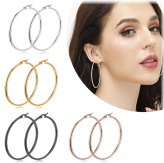 Radiant Round Hoop Earrings Collection