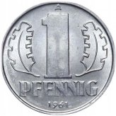 DDR 1 Pfennig 1961 - KM:8.1