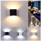 Cubix LED Wall Sconce - Contemporary Indoor/Outdoor Lighting Fixture