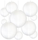 White Paper Lanterns Set