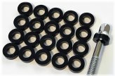 Drum Hardware Essentials - Black Nylon Tension Rod Washers (Pack of 20)