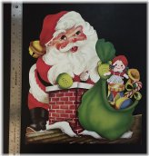 Festive Santa Chimney Decoration