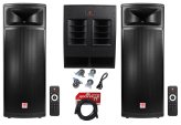 Ultimate Party Sound System with Dual 15" Speakers, Bluetooth, and 18" Subwoofer