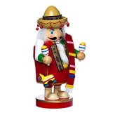 Festive Wood Nutcracker Figurine