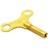 Precision Brass Clock Key for Smooth Mainspring Winding