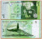 Whale Design Tongan Banknote