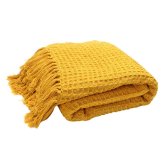 Honeycomb Tassel Throw Blanket