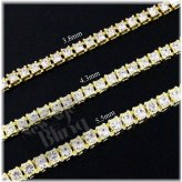 Gold Plated Cubic Zirconia Choker Necklace