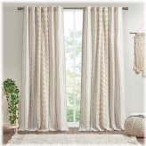 Imani Ivory Lined Curtain Panel