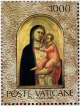 Vatican Virgin Child Stamp 1983