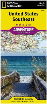 Southeast US Adventure Map by National Geographic