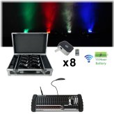 Powerful Portable Lighting Kit with DMX Control and Protective Case