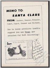 Retro Vespa Holiday Print