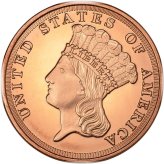 Indian Princess Copper Round