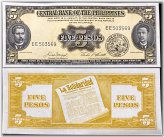 Philippines 1949 5 Pesos P135e Banknote
