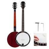 Global Harmony 6-String Banjo with Exquisite Wood Alloy and Sapelli Notopleura