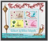 Canoe Crests Commemorative Stamp Sheet - 1974