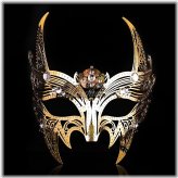 Golden Wolverine Masquerade Mask