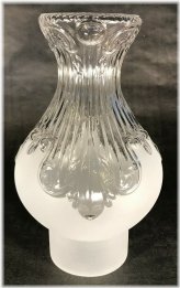 Princess Feather Glass Lamp Chimney