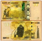 Gorilla 50,000 Shillings Note (2021) - Uganda