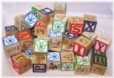 ABC Wooden Blocks for Avian Playtime