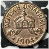 German East Africa 1904 1/2 Heller - Lot#D7407