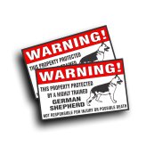 German Shepherd Guard Dog Decal