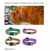 Reflective Breakaway Cat Collars by Lupine Lifetime - Adjustable Size 1/2 x 8-12