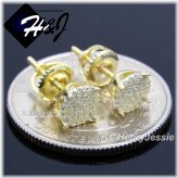 Icy Zirconia Gold Stud Earring