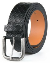 Gridline Leather Belt
