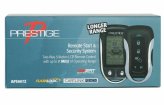 Prestige Security and Remote Start System