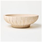 Artisanal Carved Ceramic Bowl