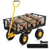 Heavy-Duty Yard Dump Wagon Cart