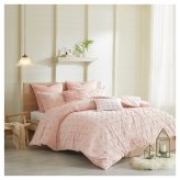 Urban Habitat Kay Cotton Jacquard Pink Duvet Cover Set