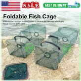 Foldable Catch Net for Fishing Bait, Crab, Minnow and Shrimp