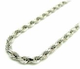 Silver Rope Chain Necklace