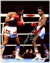 Champion Clash: Sugar Ray Leonard vs. Roberto Duran Autographed Photo