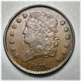 Copper Classic 1835 Half Cent