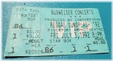 Sunshine Rhythms '92 Concert Ticket Stub